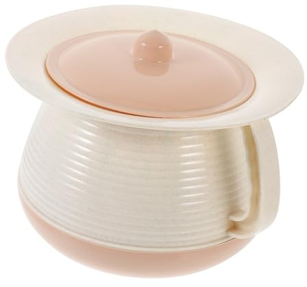OUNONA Pot de Chambre Unisexe Polypropylène avec Couvercle, Toilette Portable Stable et Compacte, Pratique pour Garçon et Filles et Personnes Âgées, Utilisation Polyvalente en Chambre