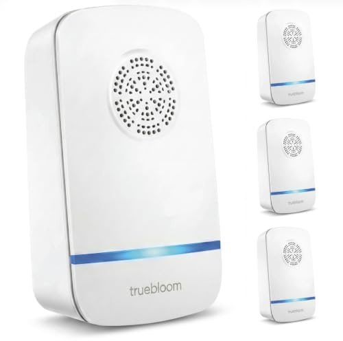 Rodent & Spider Repellent Plug in Ultrasonic Device – Pack of 4 – Covers 160m² per Device – Indoor Pest Repeller for Mice, Cockroaches, Mosquitoes & Spiders – Children & Pet Safe – 2‑Year Warranty