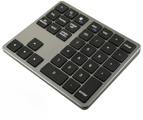 Tastiera wireless portatile, tastiera wireless | Tastiera a 35 tasti | piccoli numeri | Utilizzare un tastierino numerico senza silenziatori per la digitazione per un PC personale