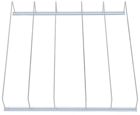 Organizador de Bebidas para Refrigerador, Dispensador de Latas | Estante Ajustable para Bebidas, Compartimentos Separados, Blanco, Aleación de Aluminio y Abs