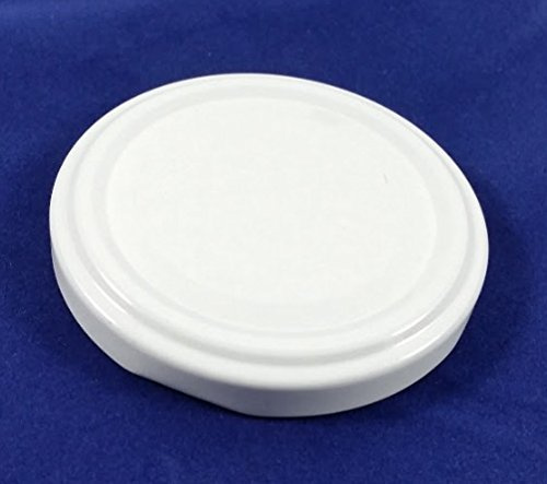 TimboGlass Capsule Tappi coperchi Bianchi Twist-off 38 mm, conf 100 Pezzi per vasetti e barattoli in Vetro