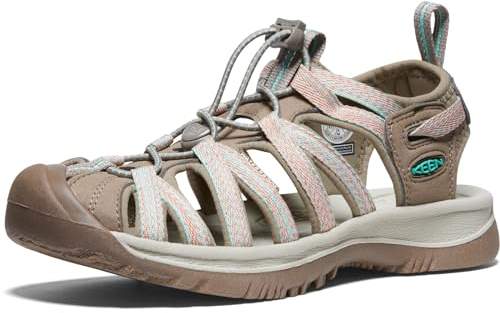 KEEN Whisper, Sandalias Mujer, Marrón Taupe Coral, 40 EU