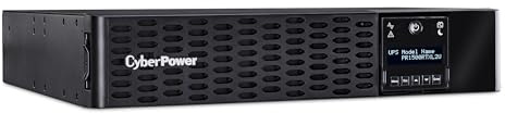 CyberPower PR1500RTXL2UN Smart App Sinewave UPS System, 1500VA/1500W, 8 Outlets, 2U Rack/Tower, RMCARD205 Pre-Installed, EBM Option, Black