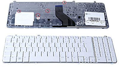 Clavier Azerty Français Compatible avec HP Pavilion DV6 DV6-1000 DV6-2000 Blanc