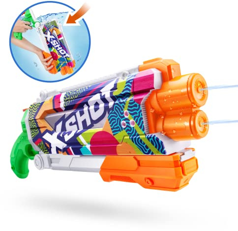 XSHOT Water Fast-Fill Skins Pump Action Water Blaster Ripple Water Camo by ZURU XSHOT Watergun (Fills with Water in just 1 Second!)
