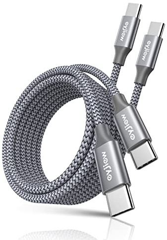 USB C auf USB C Kabel 3.6M 2Stück, PD 60W iPhone 15 16 17 Ladekabel USBC Schnellladekabel Typ C Ladekabel für iPhone 17 Pro/16 Pro/16 Pro Max/15 Pro Max/15 Pro/15 Plus, MacBook Pro Air, iPad Pro/Air