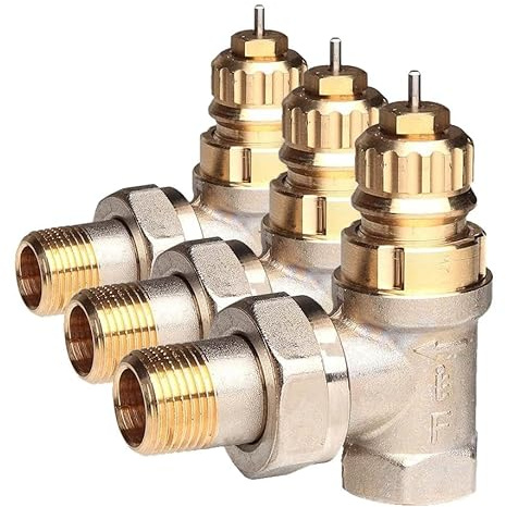 Thermostatique Danfoss 013 G0001 RA de FN 10, gris, 3/8 (Lot de 3)