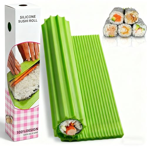shofilt Premium-Silikon-Sushi-Set – Rollmatte für Anfänger und Kinder, 21,6 x 20,8 cm