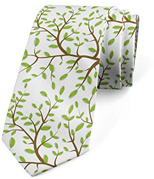 FJAUOQ Corbata moderna multicolor para hombre, Verde lima y cervatillo, Taille unique