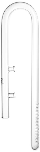 FJARDE Aquarium Glass Lily Pipe for Fish Tank Canister Filter, Unique Outflow Surface Skimmer, Protects Fish and Shrimp. Ideal for Rimless Aquariums,1/2'' (12/16mm) Tubing,13mm Inflow Item No.1311
