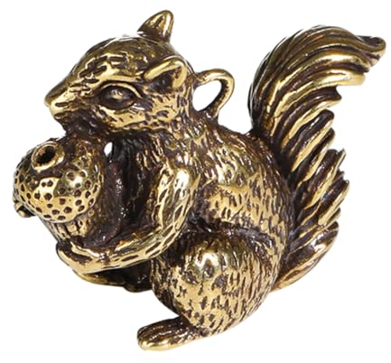 Operitacx Eichhörnchen Schlüsselanhänger Eichhörnchen Kunstwerk Schlüsselanhänger Vintage-schlüsselanhänger Dekoration Heimdekoration Eichhörnchen-statue