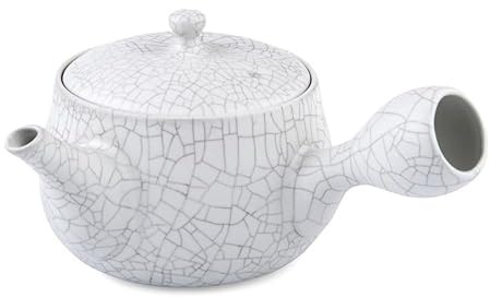 MAOCI Kyusu Teekanne hell - Mosaik-Design 600ml - Einhandkanne/Seitengriff-Teekanne