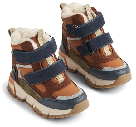 Wheat Unisex barn, vintersko, barnsko, Lucka Tex vattentät, ventilerande fodrad och varm läder, snösko, 1432 marinblå, 30 EU