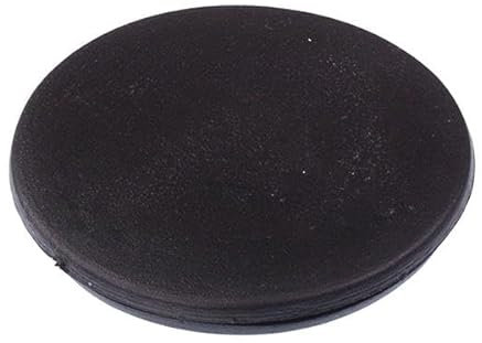Black PVC Closed Blanking Grommet Wiring Stopper (32mm, Pack of 25)