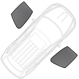 Autofenster Sonnenschutzrollos Für 3er G20 2019-2024 Auto Seitenfenster Sonnenschutz Windschutzscheibe Sonnenschutz Sonnenschutz Sonnenschirm Kinder Vorhang(2PCS Front Windows)