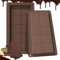 SilverChry 2 Piezas Molde Silicona Tableta de Chocolate, Molde Chocolate Tableta Profunda, Molde Turron Silicona, Molde de Praliné de Chocolate Extrafundo, 10 Compartimentos por Molde