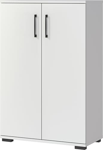 Germania Armadio portadocumenti 4247-69 GW-Profi, in grigio chiaro, con maniglie in metallo, 80 x 123 x 40 cm (LxAxP)