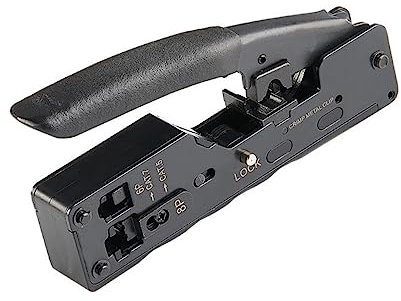 Gadpiparty Multifunktionaler Drahtschneider Und Kabel Stripper Für Stecker Professionelles Werkzeug Für Netzwerk Und Telefonkabel Kompatibel Ergonomisches Design Langlebig