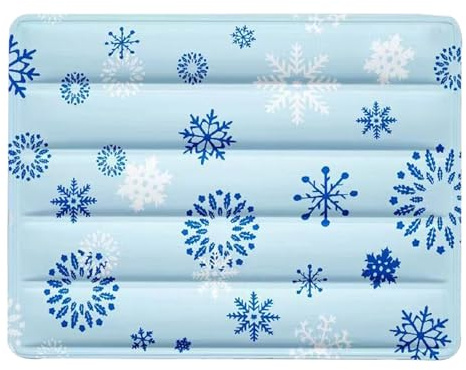 Jvjggag Tapis rafraîchissant pour chien - Coussin de sol doux et réutilisable - Design en gel PVC imperméable - Idéal pour les temps chauds - Pour animaux de compagnie de petite, moyenne et grande