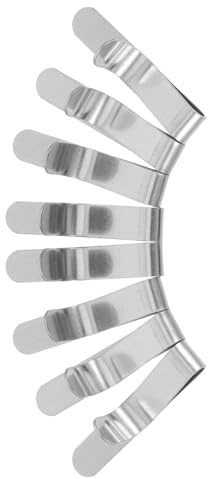Toyvian Pinces pour Cercles à Gâteaux en Acier Inoxydable, Lot de 8 Clips Pratiques pour Pâtisserie, Maintien Stable pour Préparations DIY, Nettoyage Rapide
