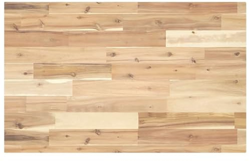 Frdhee Piano di lavoro, piano di lavoro, scrivania non trattato, 160 x 50 x 4 cm, in legno massello di acacia, piano di lavoro, tavolo da pranzo, tavoli da ufficio, tavolini da caffè, robusti