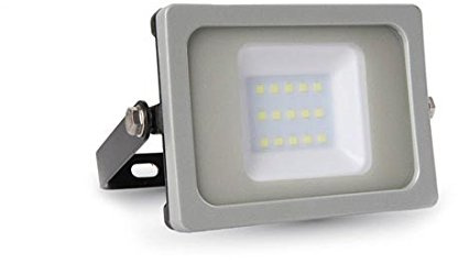 V-TAC VT-4911 10W LED A+ Gris Proyector - Proyectores (10 W, LED, Gris, LED, A+, Blanco brillante)