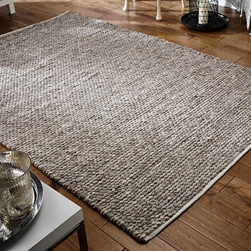 Rugs Direct Rug, 100% Wool, Grey, 160cm x 230cm