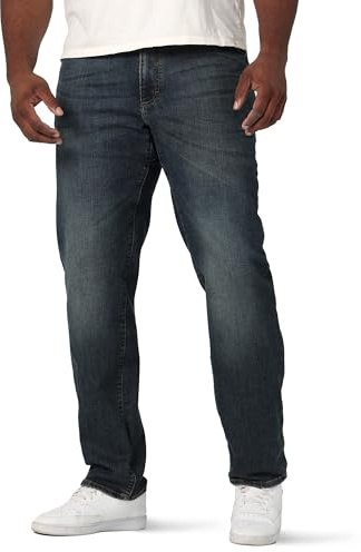 Lee Men's Big & Tall Extreme Motion Relaxed Straight Jean Maverick 46W x 30L