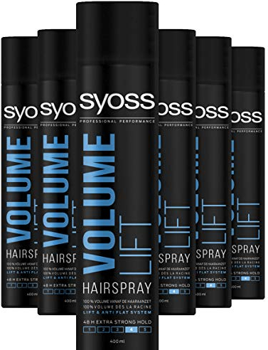 Syoss Volume Lift Extra Strong Hold Hairspray - 6 x 400 ml