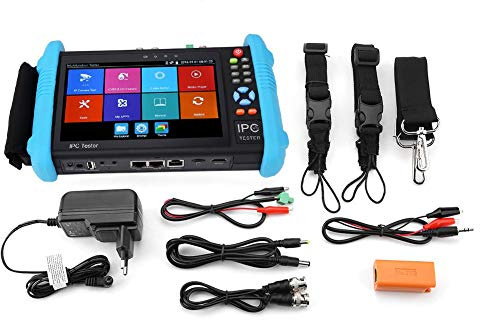 IP CCTV Tester Monitor, IPC-9800 Plus-Serie 7 IP-CCTV-Tester4K H.265 TVI CVI AHD Analog AC 100-240V(IPC-9800ADHS Plus EU-Stecker)