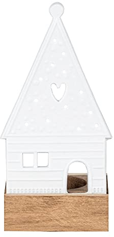 Oggetto luminoso casa di marzapane cuore