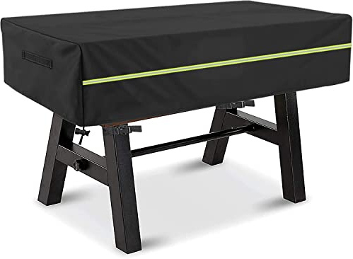 Schleuder 420D Kickertische Abdeckplane Tischfußball Abdeckung,Außen Wasserdicht Staub Rechteckig Terrasse Kaffee Stuhl Billard Fußball Abdeckung,Schwarz 160x115x50cm