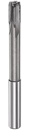 sourcing map Hartmetall Reibahle 10.8 mm, 4 Schneidig, H8/H7 Genauigkeit, Sandstrahlbeschichtung Maschinenreibahle für Metall Holz Loch Reiben, Gerade Nut Hochgeschwindigkeitsstahl Werkzeug