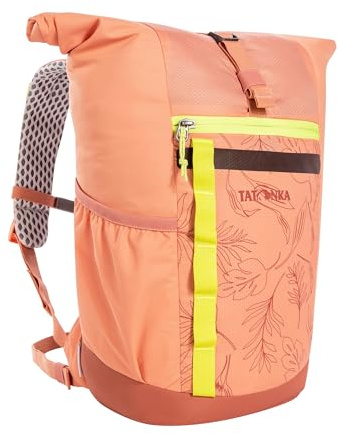 Tatonka Kinderrucksack Rolltop Pack JR 14L - Rucksack für Mädchen und Jungen im Grundschulalter - Inklusive Sitzkissen und Reflektoren für gute Sichtbarkeit - Aus recycelten Materialien (apricot)