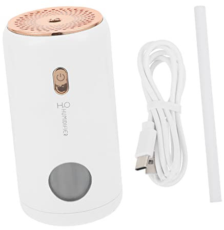 Milisten Desktop Humidifier Mini USB Aromatherapy Diffuser for Home Office Silent Luminous Essential Oil Humidifier for Bedroom Small LED Light