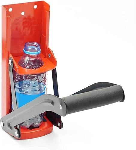 RDAHSUEHH 500ML Metal Can Crusher Can Press Bottle Crusher Environmentally Friendly Simple Bottle Press for 16oz and 12oz Tins (Red)