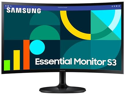 Schermo PC - SAMSUNG - S24D366GAU - 24 FHD 1800R - Pannello VA - 100Hz - 4ms - 1 HDMI - Inclinabile - Nero
