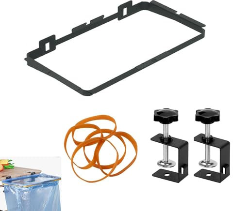 Porta Sacchetti Spazzatura, Supporto Per Sacco Della Spazzatura In Metallo, Porta Sacchetti Spazzatura Cucina, Staffa Del Bidone Della Spazzatura All'Aperto, Adatto Per Cucine, Armadi, Campeggi