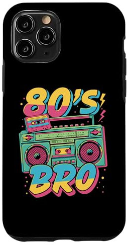 Hülle für iPhone 11 Pro 80's BRO Retro Boombox and Cassette Design for 80s Fans