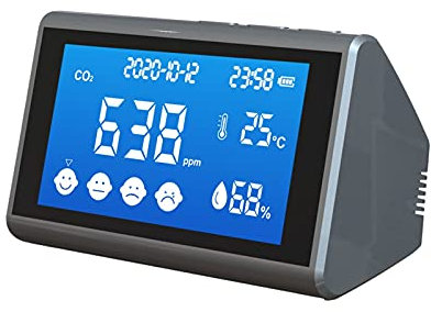 Rilevatore di anidride carbonica, Finlandia e Spagna Esportazione del commercio estero esclusivamente for la versione inglese della funzione di allarme Allarme gas industriale