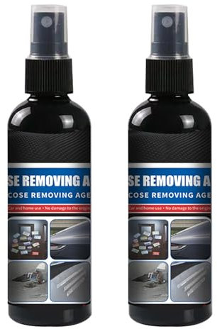 Adhesive Remover Spray, Multifunction Cleaning Agent for Car, Efficiently Removes Glue, Stickers, Labels, Decals, Tape Residue (2 Pcs)