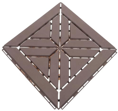 DIYEAH Outdoor Garden Flooring Interlocking Plastic Decking Tile for Patio Balcony Floor Tile Outdoor Plastic Flooring