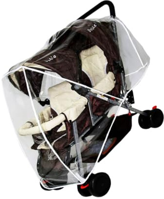 Zambuph Paraguas para cochecito de bebé, cochecito doble, cubierta para lluvia, cochecitos, impermeable Universal para exteriores dobles