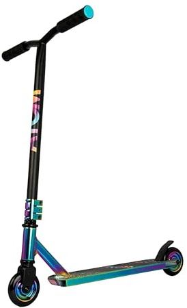 ATOM Neo Frenzy Monopattino acrobatico | Monopattino neochrome per bambini e ragazzi | Ruote in PU da 100 mm | Funzione di rotazione a 360 | Morsetto a triplo bullone | Maniglie in TPR | Monopattino