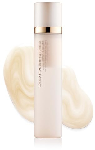 Cellre Collachiol Cream Shot Ampoule – 3-in-1 Toner, Serum & Cream Mist | Collagen + Bakuchiol Complex for Smooth, Moisturized, and Healthy-Looking Skin | 145 ml & Travel Size 55 ml