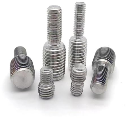 Stehbolzen, 1/2/5 Stück Gewindeadapter Stecker auf M3 M4 M5 M6 M8 M10 M12 M14 M16 M20 Doppelend-Gewindebolzen Schraubbolzen Kopfübertragung aus Edelstahl 304