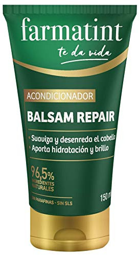 Farmatint Acondicionador, 96.5% ingredientes naturales, suaviza y desenreda el cabello, sin parafinas, sin SLS - 150 ml
