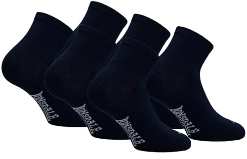 Lonsdale 6 Paia Calzini Corti Uomo Donna - Calzini Sportivi Quarter - Lunghezza Sopra la Caviglia - Cotone Traspirante