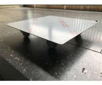 Pflanzenroller Premiumline-VAGV200 bis 200kg Deckplatte aus Edelstahl gebürstet (600x600mm)