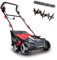 Scheppach 5912007901 Escarificador eléctrico 1600 W 38 cm-Bandeja Recogida 45 L-SC38-5912007901, Rojo